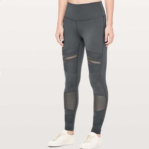 Lululemon Melanite high rise wunder under mesh
